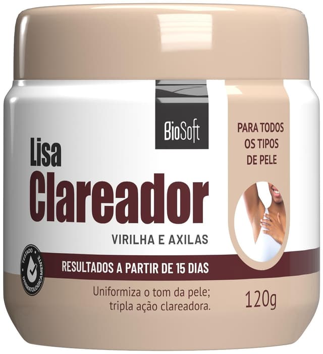 Soft Hair - Cremoso Lisa Clareador Soft Hair 120Gr Virilha E Axilas