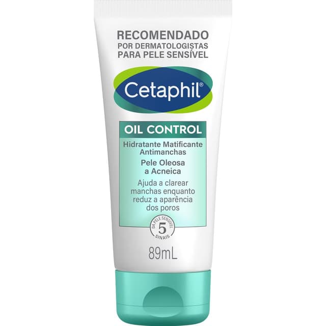 Cetaphil Oil Control Hidratante Matificante Antimanchas Facial para Pele Oleosa a Acneica 89ml - Antioleosidade, Uniformiza tom da Pele com Ácido Salicílico