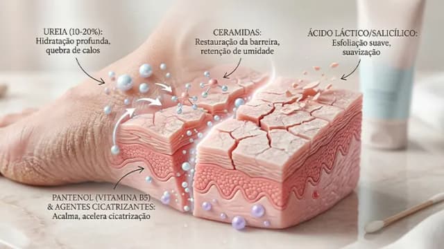 Qual o melhor creme para rachaduras nos pés imagem